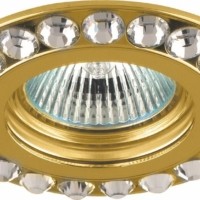 Светильник встраиваемый Feron DL112-C потолочный MR16 G5.3 золотистый