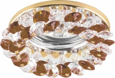 Светильник встраиваемый Feron CD4141 потолочный MR16 G5.3 коричневый золотистый