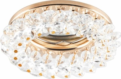 Светильник встраиваемый Feron CD4141 потолочный MR16 G5.3 прозрачный без лампы золотистый