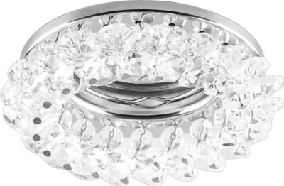 Светильник встраиваемый Feron CD4141 потолочный MR16 G5.3 прозрачный хром