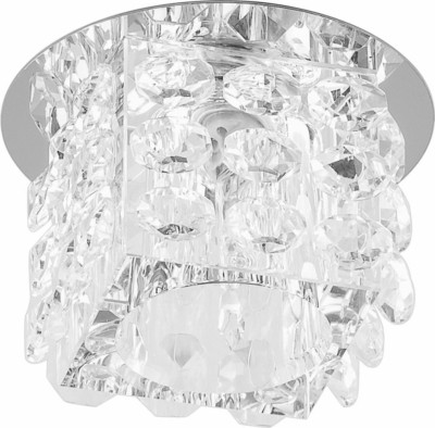 Светильник встраиваемый Feron JD58 потолочный JCD9 G9 прозрачный хром