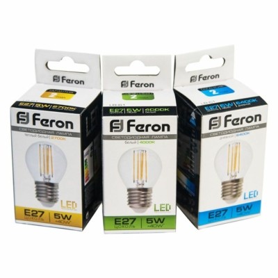 Лампа СДЛ Feron LB-61 Шарик E27 5W 4000K — изображение 2