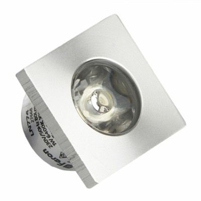 Светильник светодиодный Feron LN774/G774 встраиваемый 1W 6400K серебристый