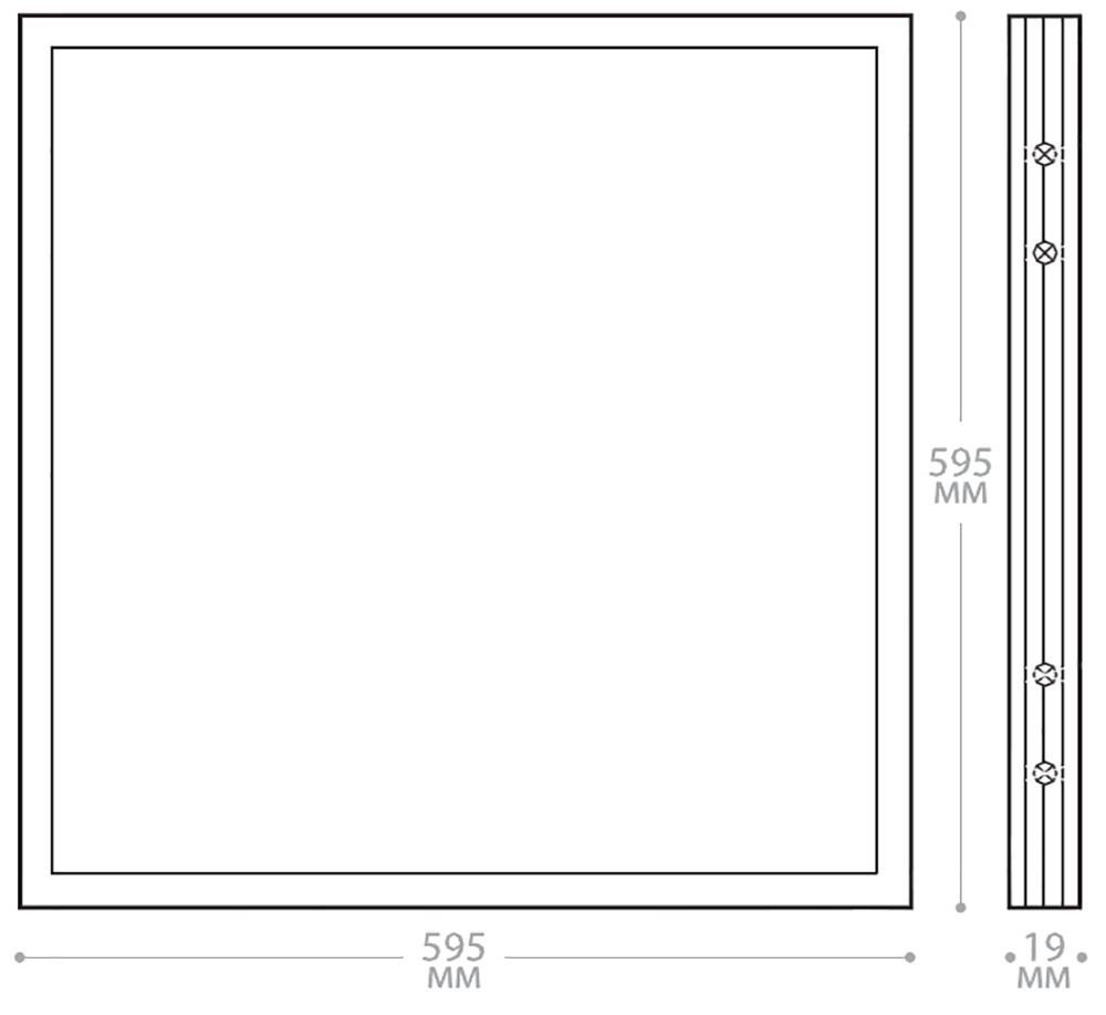 Панель светодиодная 36Вт 4000K белая со встроенным ЭПРА Feron AL2115 — изображение 3