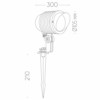 Светильник светодиодный тротуарный (грунтовый) Feron SP2705 6W 6400К 85-265V IP65