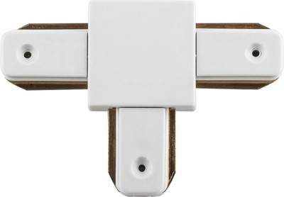 Коннектор Т-образный однофазный для шинопровода белый LD1003