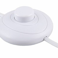 Шнур сетевой (с ножным выключателем) белый DM106