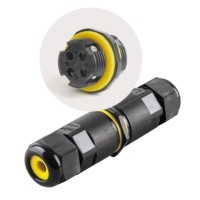 Коннектор кабельный 3-контактный водонепроницаемый чёрный Feron LD519