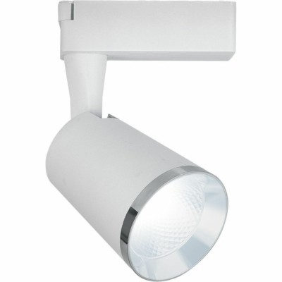 Светильник светодиодный Feron AL111 трековый однофазный на шинопровод 12W 4000K 35 градусов белый с хром рамкой