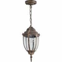 Светильник садово-парковый Feron PL6005 шестигранный на цепочке 60Вт E27 230В черное золото