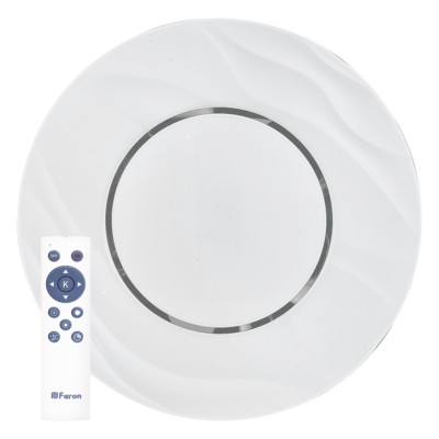 Светильник светодиодный управляемый накладной Feron AL1836 Plateau тарелка 72W 3000К-6000K белый