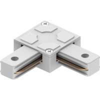 Коннектор угловой однофазный для шинопровода белый LD1007