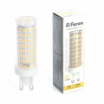 Лампа СДЛ Feron LB-437 G9 15W 2700K