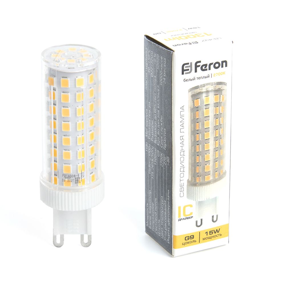 Лампа СДЛ Feron LB-437 G9 15W 2700K — изображение 4