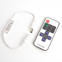 Контроллер для одноцветной светодиодной ленты мини с П/У белый 12-24V LD65