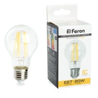 Лампа СДЛ Feron LB-620 Шар E27 20W 2700K