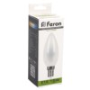 Лампа СДЛ Feron LB-717 Свеча E14 15W 4000K