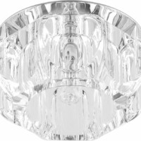 Светильник встраиваемый Feron JD159 потолочный JCD9 G9 прозрачный хром