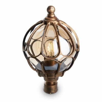 Светильник садово-парковый Feron PL3703 круглый на столб 60Вт 230В E27 черное золото