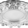 Светильник встраиваемый с белой LED подсветкой Feron CD924 потолочный MR16 G5.3 прозрачный
