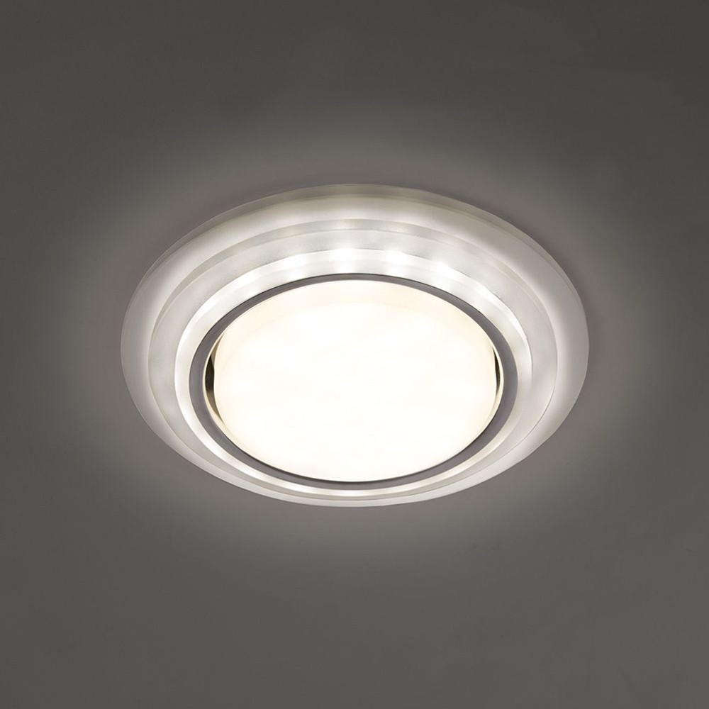 Светильник встраиваемый с белой LED подсветкой Feron CD5023 потолочный GX53 без лампы матовый — изображение 7