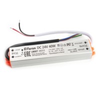 Трансформатор электронный для светодиодной ленты 40W 24V (драйвер) LB007