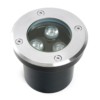 Светильник светодиодный тротуарный (грунтовый) Feron SP2801 3W AC 12-24V низковольтный 4000К черный,100*H80mm вн.диаметр: 70mm IP67