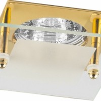 Светильник встраиваемый Feron BS3159-P2-8 потолочный MR16 G5.3 прозрачно-золотистый