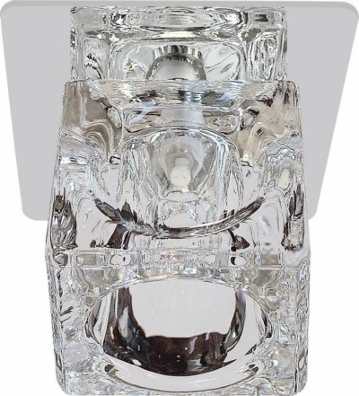 Светильник встраиваемый Feron BS 125-FB потолочный JCD G9 прозрачный хром