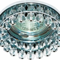 Светильник встраиваемый Feron CD2130 потолочный MR16 G5.3 прозрачный хром