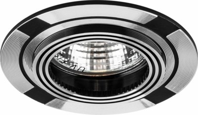 Светильник встраиваемый Feron DL239 потолочный MR16 G5.3 черный-алюминий