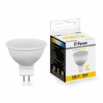 Лампа СДЛ Feron LB-24 MR16 G5.3 5W 2700K