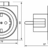 Розетка с таймером Feron TM31 суточная мощность 3500W/16A IP44
