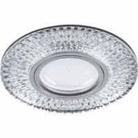 Светильник встраиваемый с LED подсветкой Feron CD943 потолочный MR16 G5.3 прозрачный хром