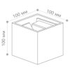 Светильник светодиодный уличный Feron DH012 2*3W 450Lm 4000K черный