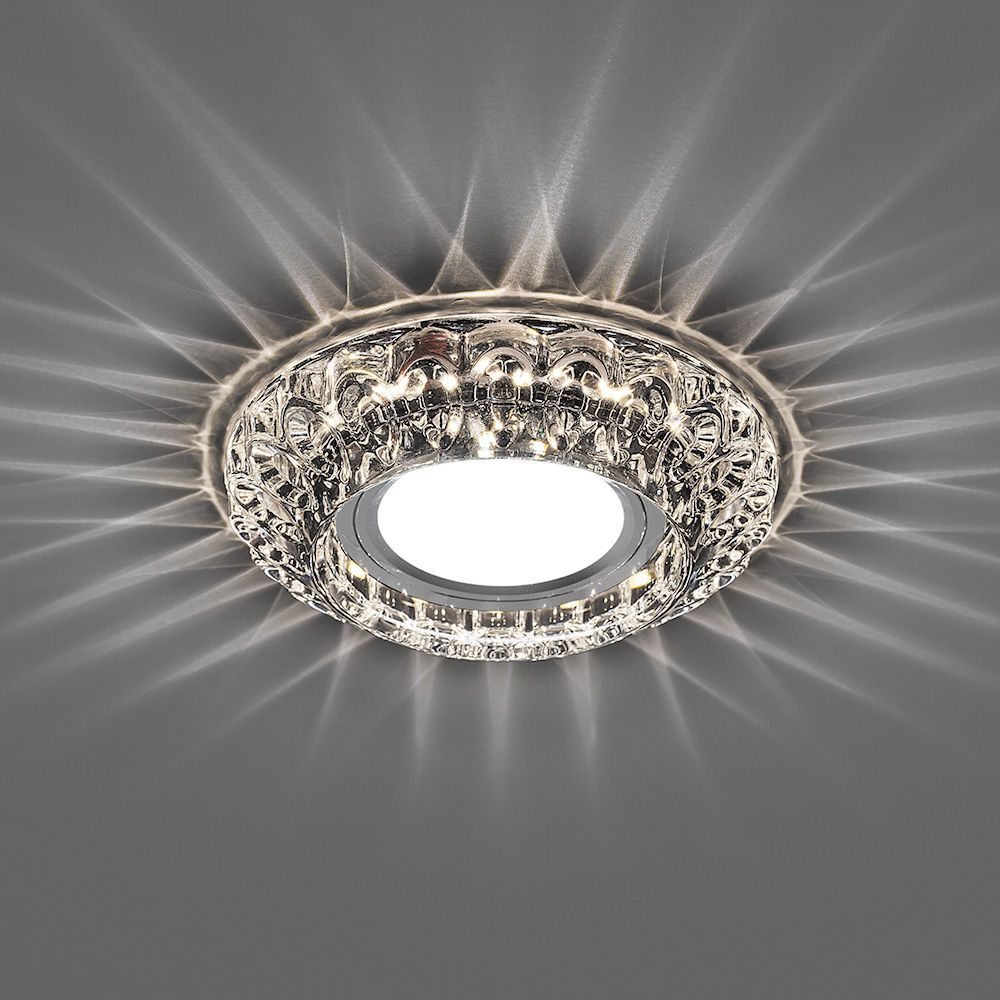 Светильник встраиваемый с LED подсветкой Feron CD987 потолочный MR16 G5.3 прозрачный — изображение 2