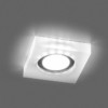Светильник встраиваемый с белой LED подсветкой Feron CD8180 потолочный MR16 G5.3 белый матовый