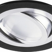 Светильник встраиваемый Feron DL2811 потолочный MR16 G5.3 черный-хром