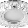 Светильник встраиваемый с белой LED подсветкой Feron CD908 потолочный MR16 G5.3 прозрачный