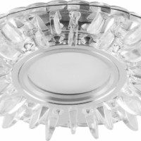 Светильник встраиваемый с белой LED подсветкой Feron CD911 потолочный MR16 G5.3 прозрачный