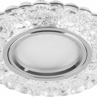 Светильник встраиваемый с белой LED подсветкой Feron CD939 потолочный MR16 G5.3 прозрачный
