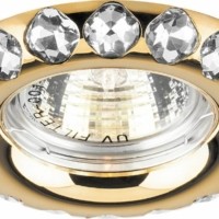 Светильник встраиваемый Feron DL204-C потолочный MR16 G5.3 золотистый