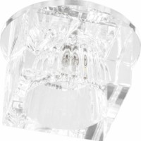 Светильник встраиваемый с белой LED подсветкой Feron JD37 потолочный JCD9 G9 прозрачный