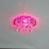 Светильник встраиваемый с разноцветной LED подсветкой Feron 1540 JCD9 прозрачно-желтый
