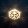 Светильник встраиваемый с разноцветной LED подсветкой Feron 1540 JCD9 прозрачно-желтый