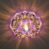 Светильник встраиваемый с разноцветной LED подсветкой Feron 1550 JCD9 прозрачно-коричневый