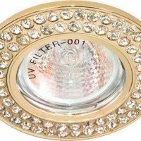 Светильник встраиваемый Feron DL101-C потолочный MR16 G5.3 золотистый