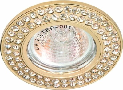 Светильник встраиваемый Feron DL101-C потолочный MR16 G5.3 золотистый