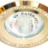 Светильник встраиваемый Feron DL103-C потолочный MR16 G5.3 золотистый