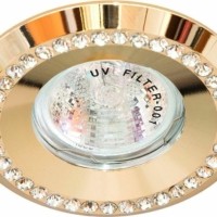 Светильник встраиваемый Feron DL104-C потолочный MR16 G5.3 золотистый